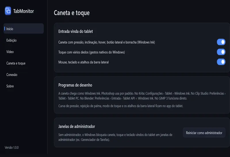 A caneta: pressão, inclinação e os programas de desenho